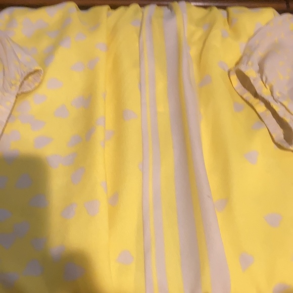 GOLD AND SILVER HEART ART DECOR TIE FLARE SLEEVES - Picture 3 of 4